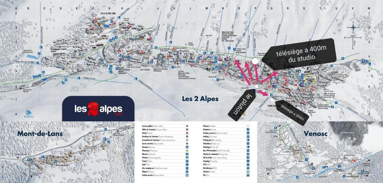 Apartament Pluton B63 Les Deux Alpes Zewnętrze zdjęcie